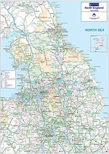 A road map of the north of England indicates that Beth Moulam needs to allow travel time to get to appointments