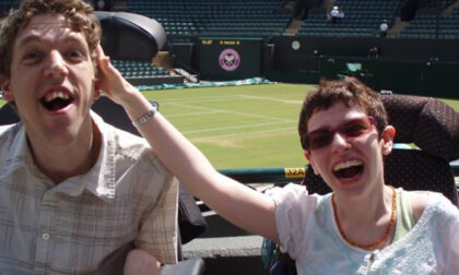 Beth Moulam and friend at Wimbledon
