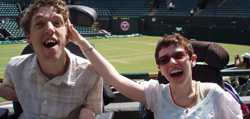 Beth Moulam and friend at Wimbledon