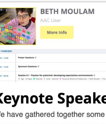 Communication Matters Conference Keynote Speaker, Beth Moulam 14 September 2021