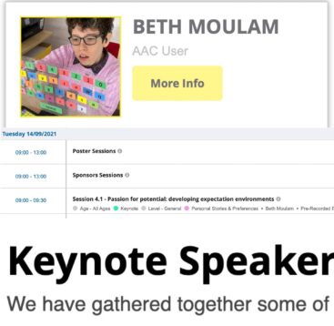 Communication Matters Conference Keynote Speaker, Beth Moulam 14 September 2021