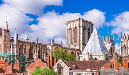 The roofline of York Minster