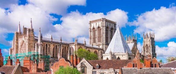 The roofline of York Minster