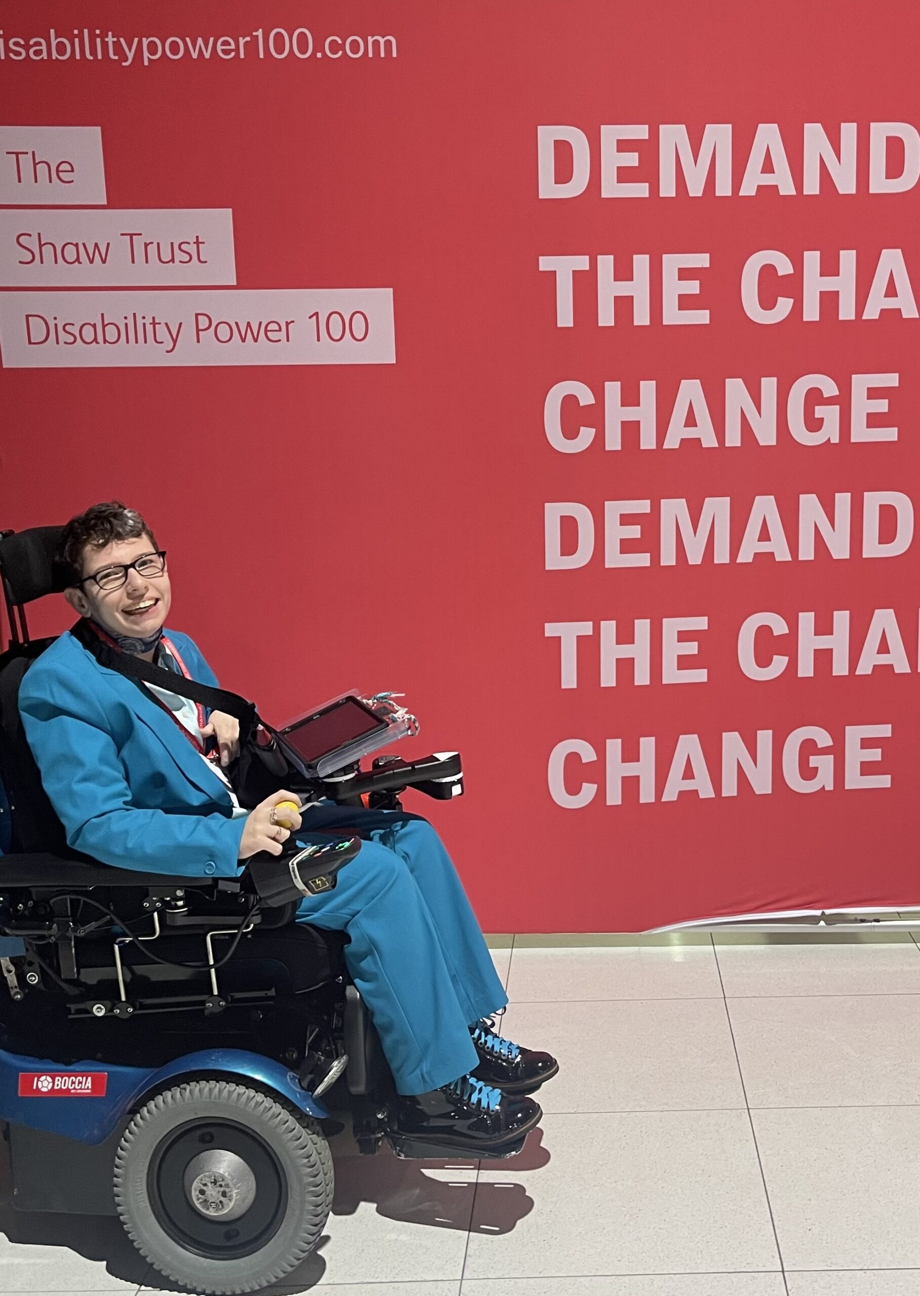Beth Moulam at the Disability Power 100 2023 Awards in the top 10 Community Advocate category. #demand the change.